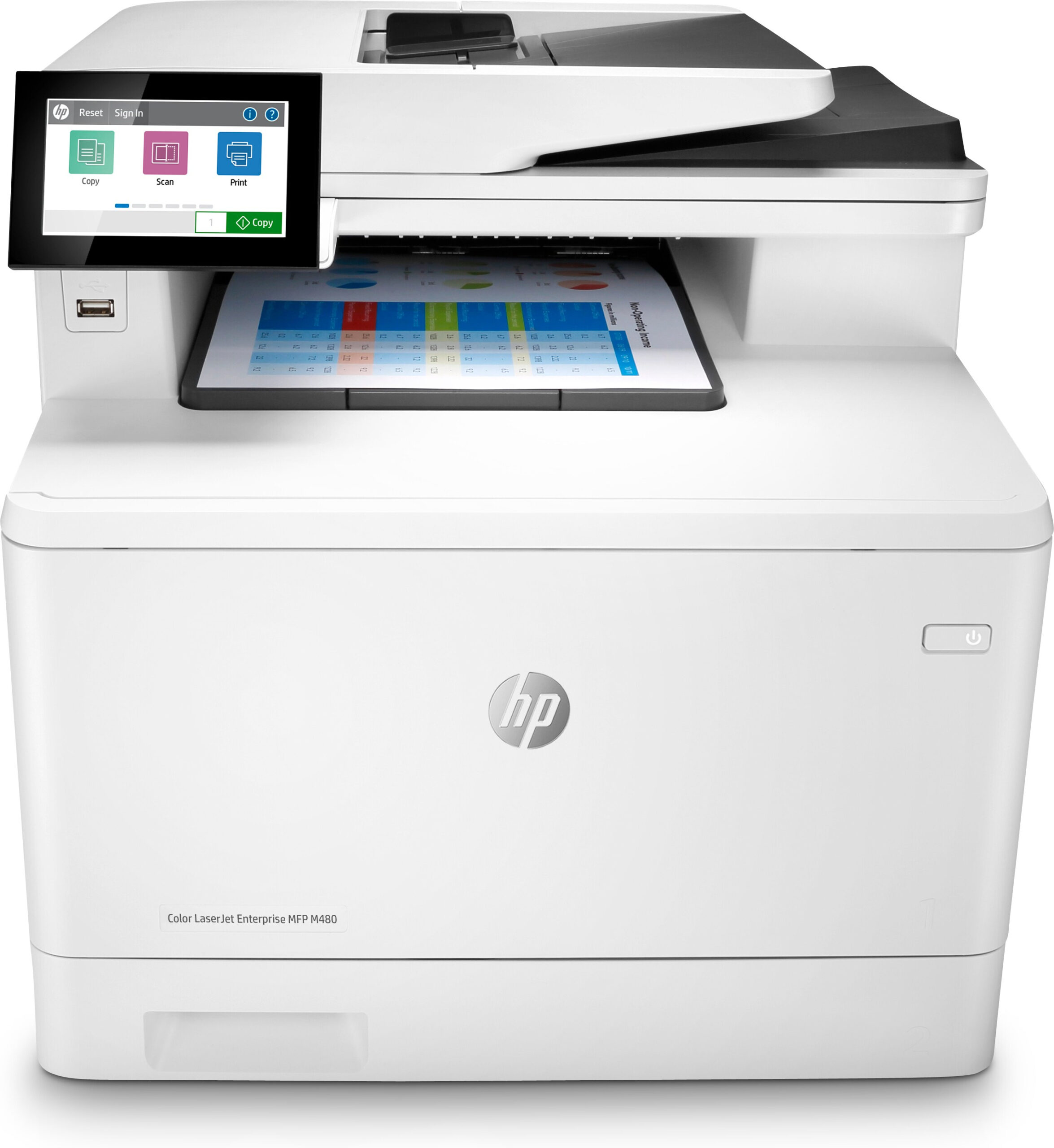 Imprimante multifonction HP LaserJet Enterprise M480f 3QA55A