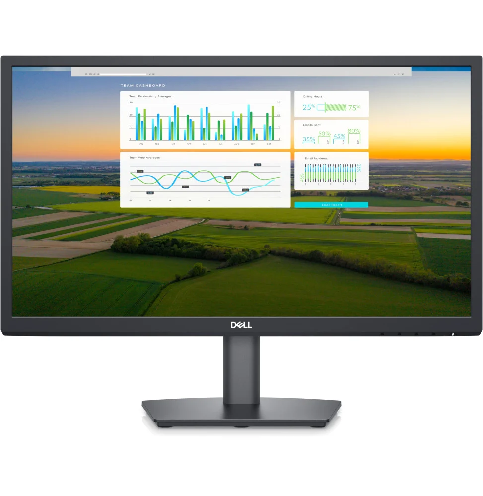 Moniteur professionnel Écran Dell E2222H 22 pouces Full HD noir avec DisplayPort et VGA