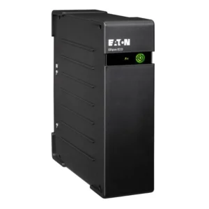 Onduleur Eaton Ellipse ECO 500 FR noir ultra-plat avec 4 prises françaises, protection parafoudre et fonction économie d'énergie EcoControl