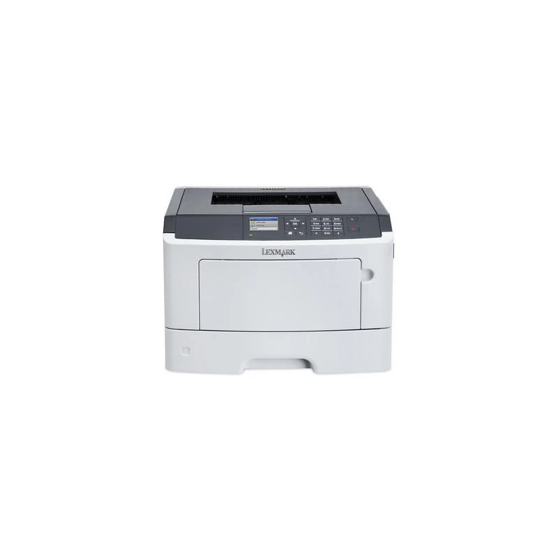 Imprimante Lexmark MS510dn laser monochrome professionnelle noire et blanche avec écran LCD, bac à papier haute capacité et port réseau