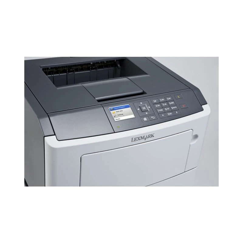 Imprimante Lexmark MS510dn laser monochrome professionnelle noire et blanche avec écran LCD, bac à papier haute capacité et port réseau