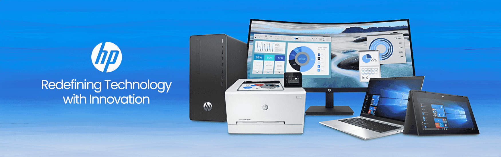 HP au Maroc : ordinateurs portables, imprimantes et serveurs HP.