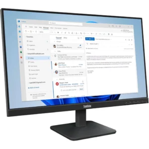 Moniteur Lenovo ThinkVision S24-4e écran 23.8 pouces IPS Full HD 100Hz avec support smartphone noir professionnel