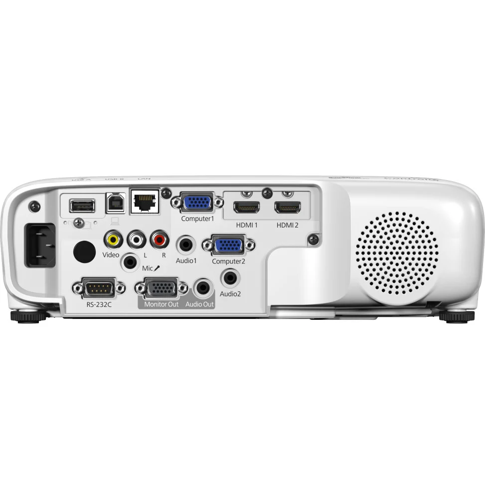 Vidéoprojecteur professionnel Full HD Epson EB-994F blanc avec luminosité 4100 lumens, technologie 3LCD et Wi-Fi intégré pour grandes salles