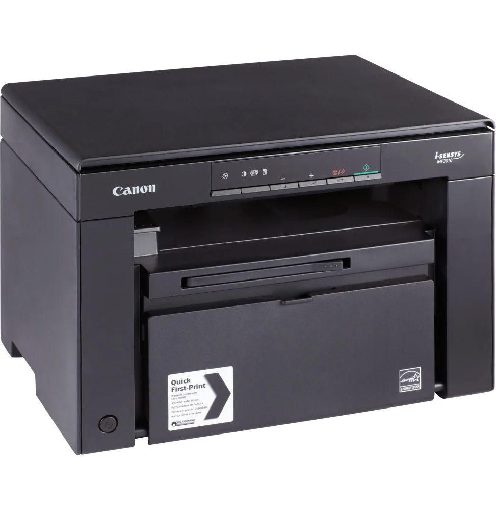 Imprimante laser multifonction 3-en-1 Canon i-SENSYS MF3010 noire compacte pour impression scan et copie
