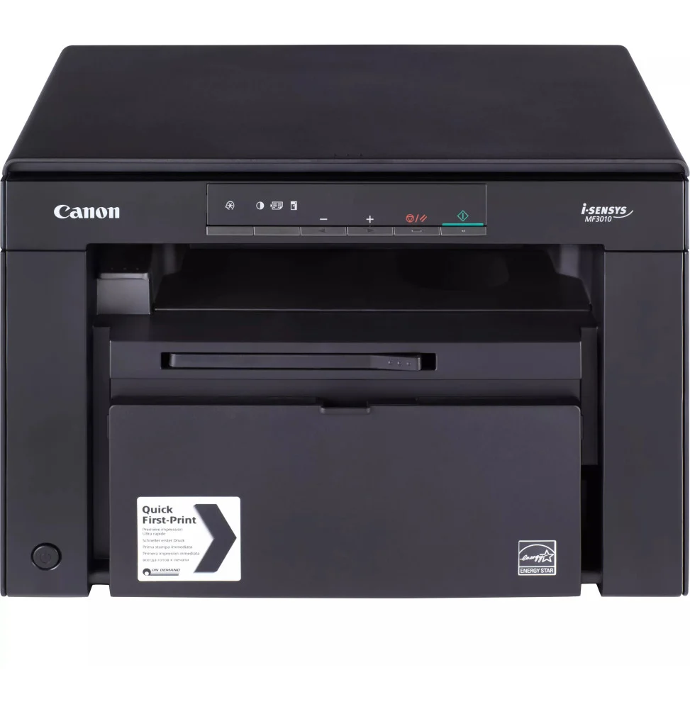 Imprimante laser multifonction 3-en-1 Canon i-SENSYS MF3010 noire compacte pour impression scan et copie