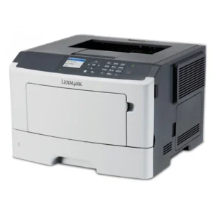 Imprimante Lexmark MS417dn laser monochrome professionnelle avec écran LCD couleur, bac à papier frontal et port réseau Ethernet pour entreprise