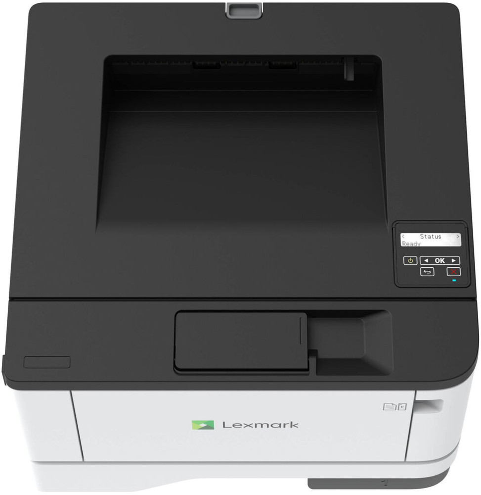 Imprimante Lexmark MS431dw laser monochrome grise compacte avec Wi-Fi intégré, impression recto-verso automatique et écran de contrôle