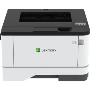 Imprimante Lexmark MS431dw laser monochrome grise compacte avec Wi-Fi intégré, impression recto-verso automatique et écran de contrôle