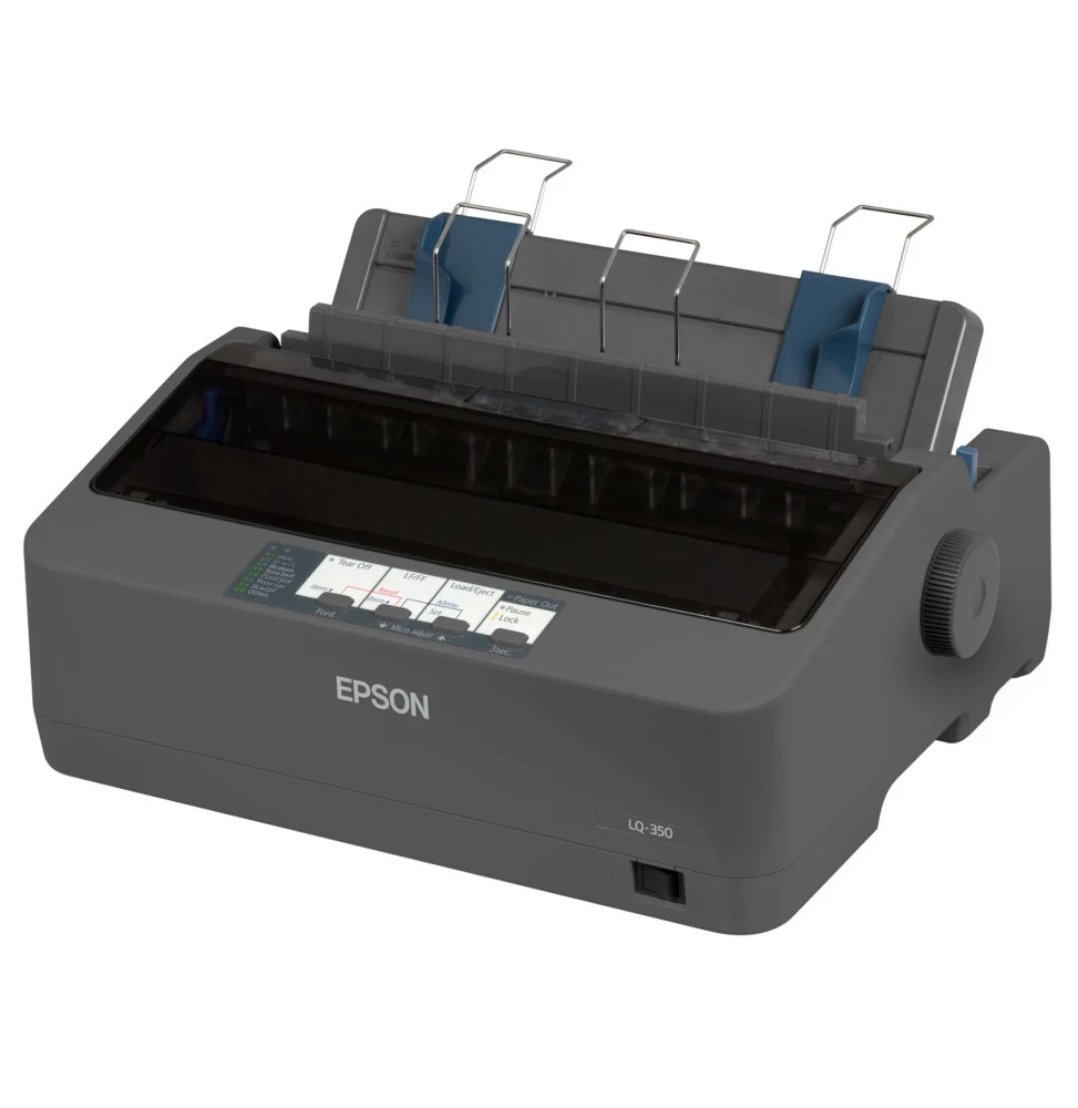 Imprimante Matricielle Epson Maroc série C11CC25001 LQ-350 compacte à 24 aiguilles et 80 colonnes avec ports USB, série et parallèle.