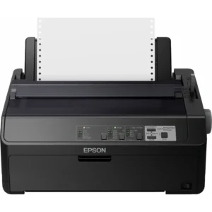 Imprimante matricielle à impact Epson FX-890II robuste pour liasses multicopies et listings industriels avec ports USB et Parallèle