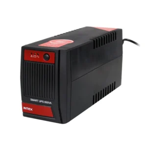 Onduleur INTEX 650VA noir avec régulateur de tension AVR et protection contre les surtensions pour ordinateur de bureau