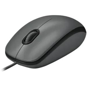 Souris filaire Logitech K120 noire avec capteur optique précis et connectivité USB fiable référence 920-002488.