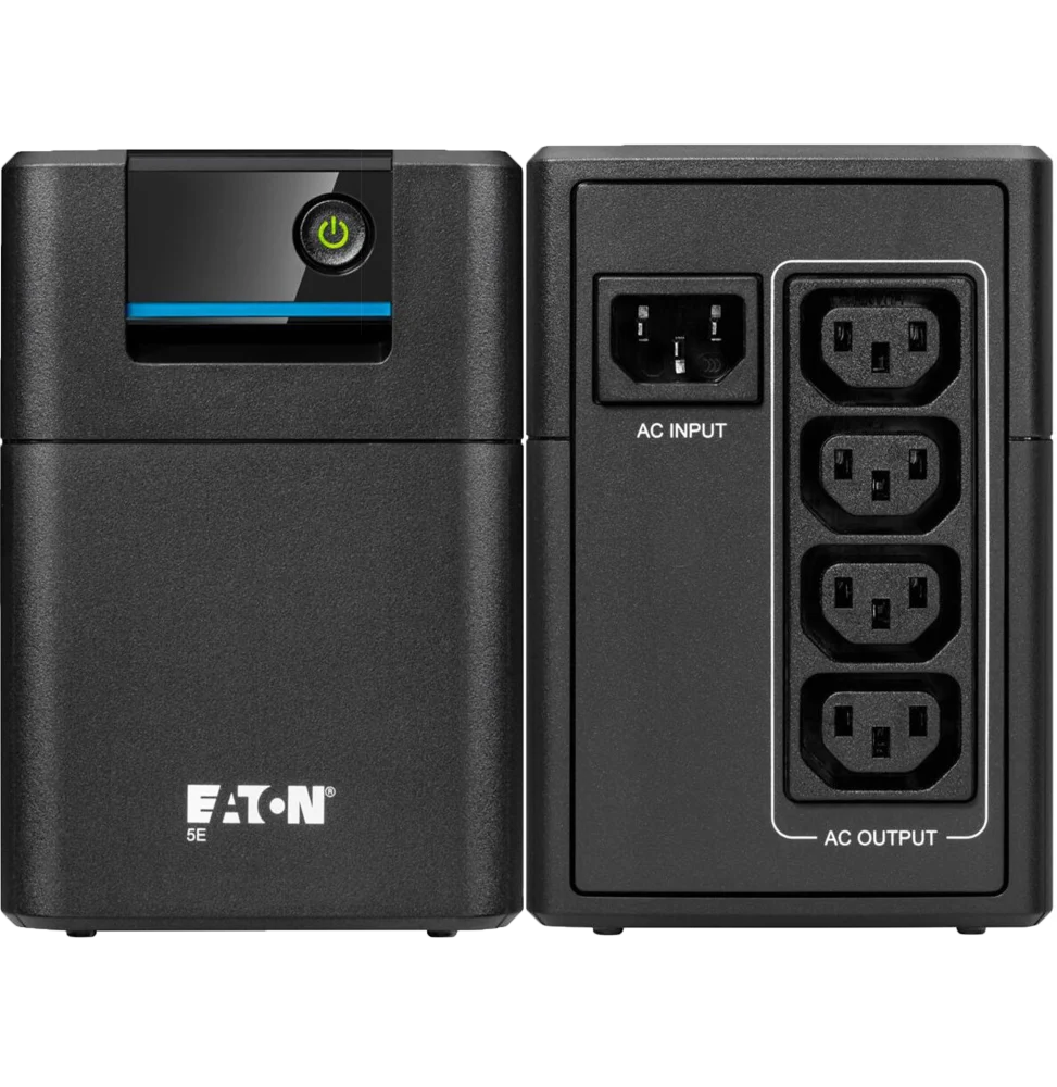 Onduleur Eaton 5E 550 noir Line-interactive 550VA 300W avec 4 prises IEC C13 et protection contre les surtensions