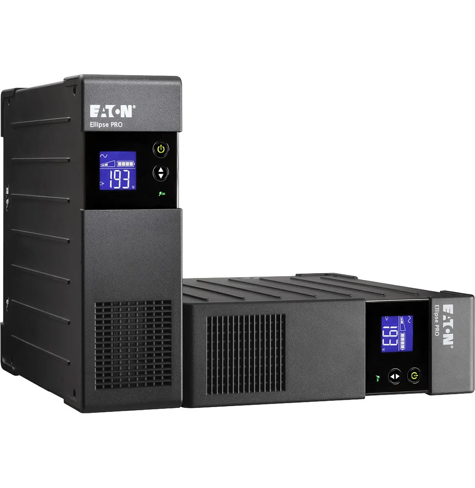 Onduleur Eaton Ellipse 1600 USB FR noir avec 8 prises françaises, protection parafoudre haute performance et fonction EcoControl