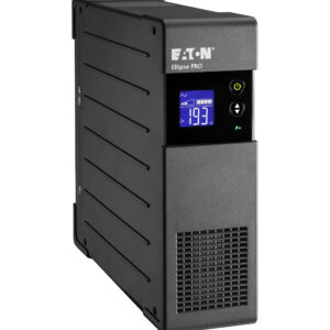 Onduleur Eaton Ellipse PRO 650 FR noir avec écran LCD de contrôle, 4 prises françaises et régulateur de tension automatique AVR