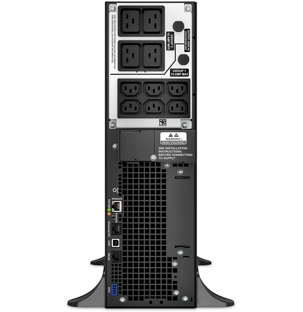 Onduleur professionnel APC 5000VA haute performance noir protection électrique serveurs et réseaux