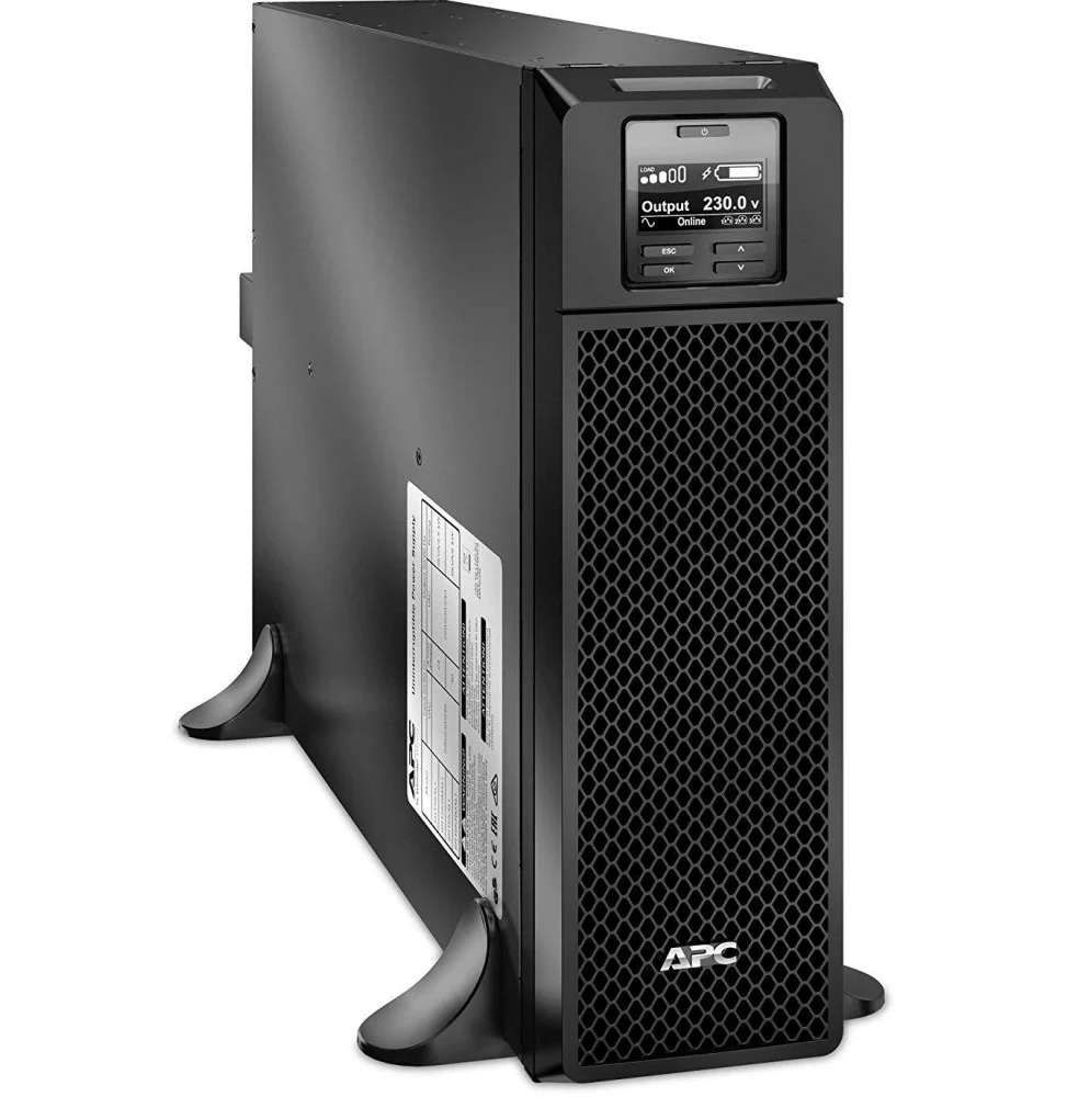 Onduleur professionnel APC 5000VA haute performance noir protection électrique serveurs et réseaux