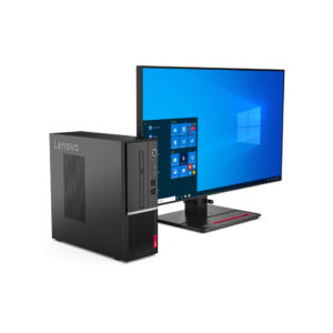 PC de bureau compact Lenovo V50s i3-10100 4 Go RAM 1 To HDD format SFF noir pour entreprise
