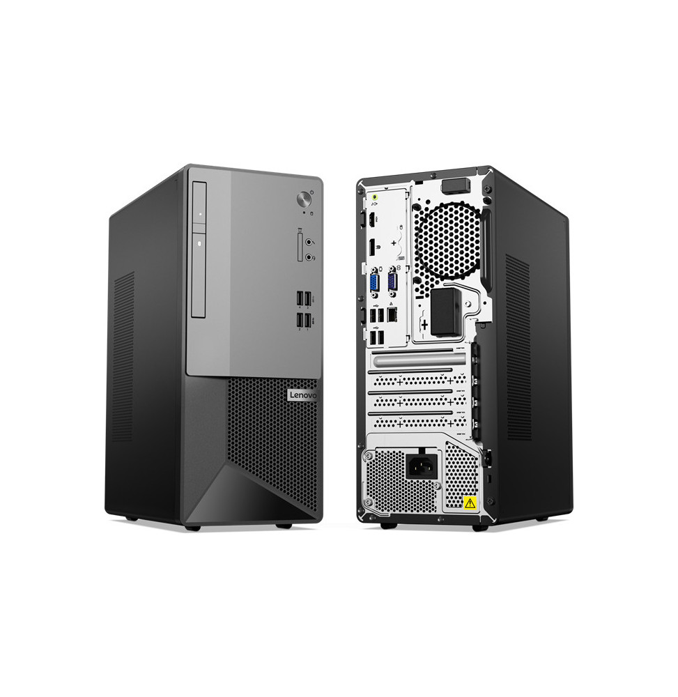 Unité centrale Lenovo V50t G2 Tower processeur i3-10105 8Go RAM 256Go SSD noir professionnel Windows 10 Pro