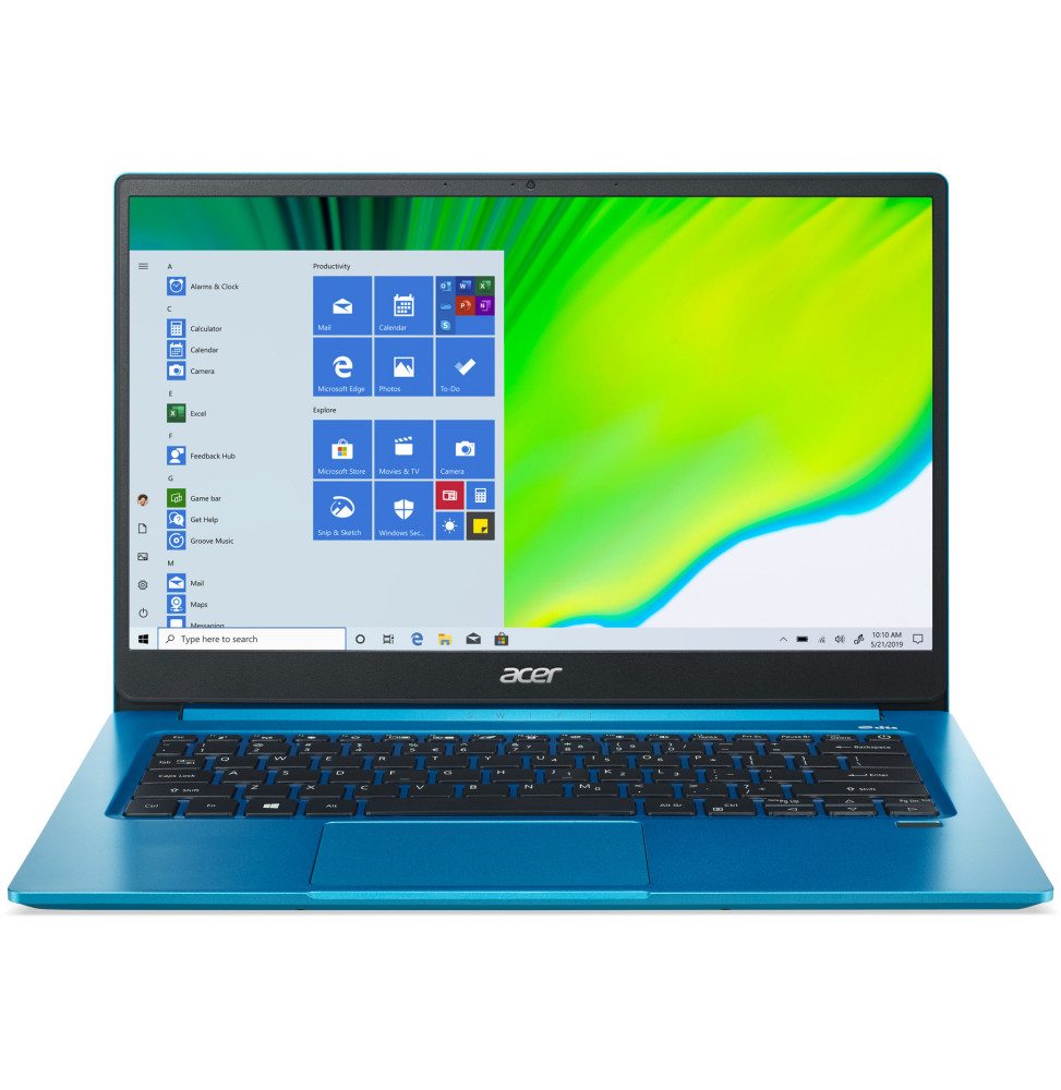 Ordinateur portable Acer Swift 3 SF314-59-7095 écran 14 pouces bleu i7 8Go RAM 512Go SSD Windows