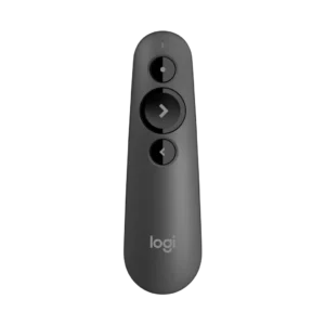 Pointeur laser Graphite R500s de Logitech pour présentations avec connexion Bluetooth et USB, portée de 20 mètres et pointeur laser rouge référence 910-006520.