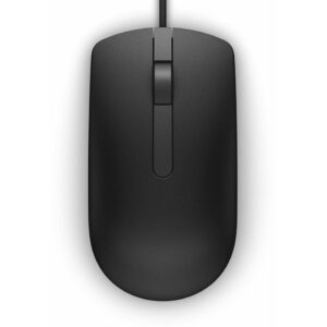 Souris optique filaire Dell MS116 noire avec connectivité USB et capteur 1000 DPI référence 570-AAIS Souris Dell USB Maroc.