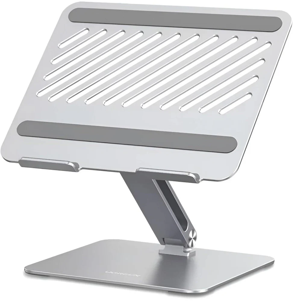 Support Amovible Ugreen Maroc en aluminium pour ordinateur portable, structure démontable avec inclinaison ergonomique et base stable référence 40291.