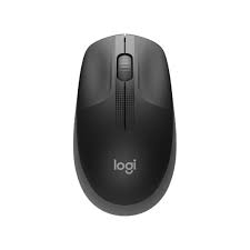 Souris sans fil Logitech M190 Full-size coloris Charcoal anthracite avec design ergonomique profilé, connexion USB 2.4 GHz et autonomie longue durée référence 910-005905.