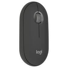 Souris sans fil Logitech Pebble 2 M350s coloris Tonal Graphite avec design extra-plat, technologie SilentTouch et double connectivité Bluetooth/Logi Bolt référence 910-007015.