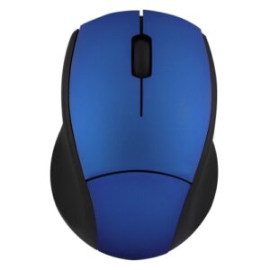 Souris Sans Fil Maroc série MM240BL de marque T'nB modèle MINY bleu azur, format ultra-compact avec capteur optique 1000 DPI et récepteur nano USB.