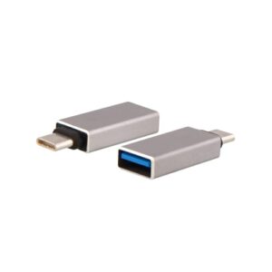 Adaptateur OTG USB-C Maroc série ADATCSG de marque T'nB gris pour connecter des périphériques USB-A sur smartphones, tablettes et ordinateurs Type-C.