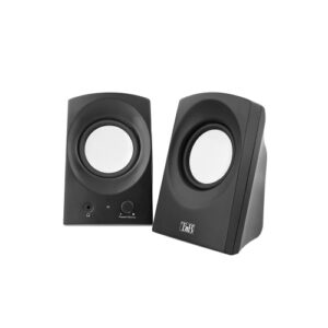 Enceinte PC Blanche Maroc série HPARK20WH de marque T'nB modèle ARK avec puissance 6W, alimentation USB et design moderne pour bureau.