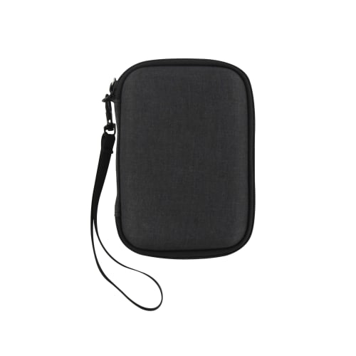Accessoire Informatique Maroc série SLEHD2 de marque T'nB, étui de protection rigide pour disque dur externe 2,5 pouces, couleur noire avec fermeture éclair et sangle de maintien.