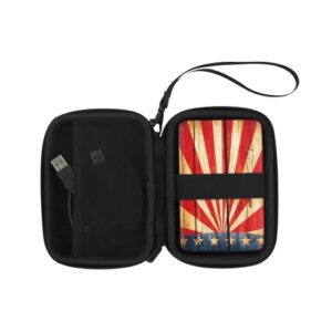 Accessoire Informatique Maroc série SLEHD2 de marque T'nB, étui de protection rigide pour disque dur externe 2,5 pouces, couleur noire avec fermeture éclair et sangle de maintien.
