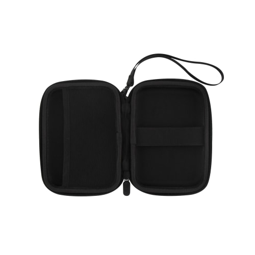 Accessoire Informatique Maroc série SLEHD2 de marque T'nB, étui de protection rigide pour disque dur externe 2,5 pouces, couleur noire avec fermeture éclair et sangle de maintien.