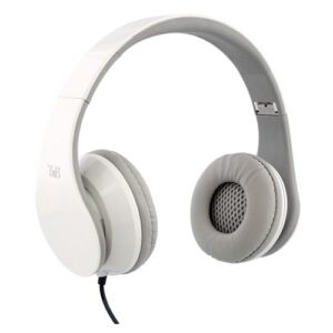 Casque Audio Filaire Maroc série CSSTREAMWH de marque T'nB modèle STREAM blanc avec arceau réglable, design épuré et connectique Jack 3.5mm.