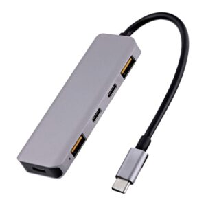 Hub USB-C T'nB Maroc série TCHUBUSBC avec 2 ports USB-C, 2 ports USB-A, technologie Gen 3.2 et puissance de charge 100W Power Delivery.