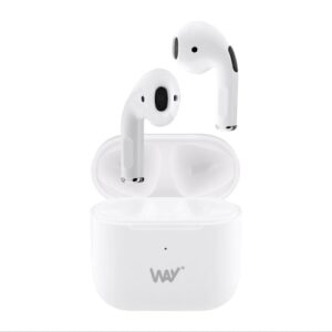 Écouteurs Bluetooth Blanc Maroc série WEBMELO2WH de marque T'nB modèle MELODY 2 avec boîtier de charge compact et technologie sans fil True Wireless.