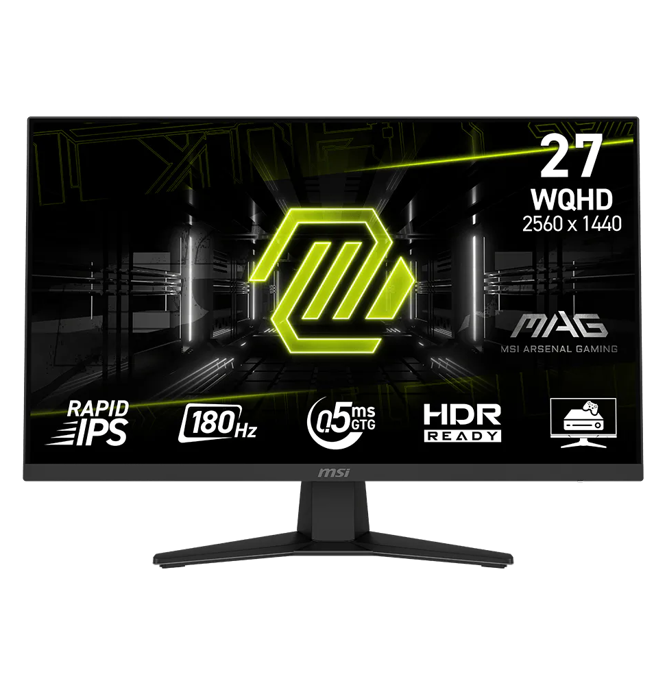 Vente MSI Maroc avec le moniteur gaming MAG 274QF (SKU: 9S6-3CE41H-048) de 27 pouces, résolution QHD, dalle Rapid IPS et technologie de rafraîchissement ultra-fluide.