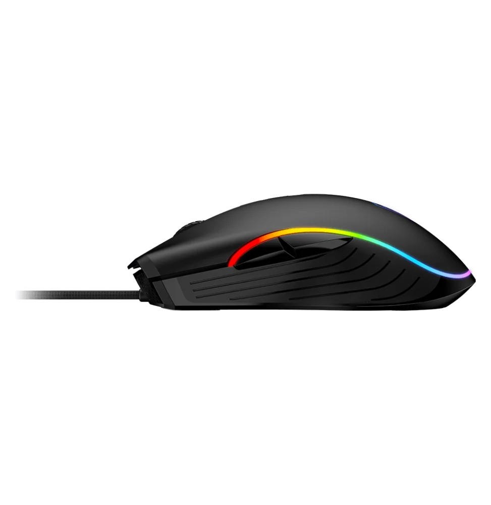 Gaming MSI Maroc avec la souris optique MSI FORGE GM300 (SKU: S12-0402300-HH9), design ergonomique et éclairage RGB pour une précision de jeu optimale.