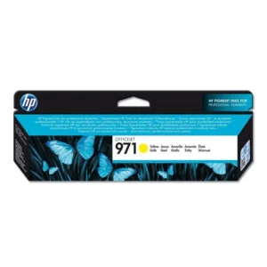 Cartouche d'encre HP 971 Jaune (CN624AE) originale pour imprimante HP OfficeJet Pro au Maroc. Consommable HP jaune de haute performance au prix le moins cher chez Devink.