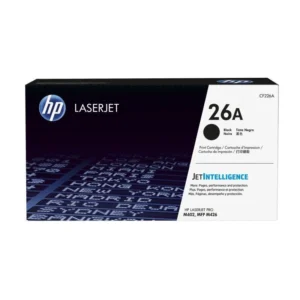 Cartouche de toner noir HP 26A (CF226A) originale pour imprimante HP LaserJet Pro série M402 et MFP M426 au Maroc. Toner LaserJet au prix le moins cher chez Devink.