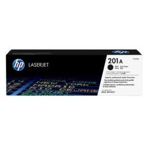 Cartouche de toner noir HP 201A (CF400A) originale pour imprimante HP Color LaserJet Pro série M252 et MFP M277 au Maroc. Toner LaserJet au prix le moins cher chez Devink.
