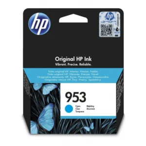 Cartouche d'encre HP 953 Cyan (F6U12AE) originale pour imprimante HP OfficeJet Pro au Maroc. Consommable HP cyan de haute précision au prix le moins cher chez Devink.