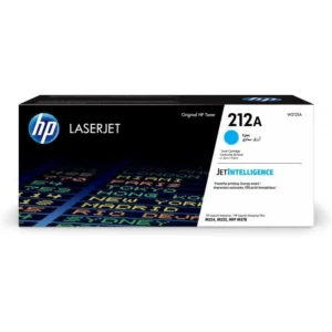 Cartouche de toner HP 212A Cyan (W2121A) originale avec technologie JetIntelligence pour imprimante HP LaserJet Enterprise M554, M555 et MFP M578 au meilleur prix au Maroc.