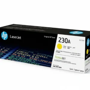 Cartouche de toner HP 230A Jaune (W2302A) originale pour imprimante HP Color LaserJet Pro série 3202 et MFP 3302 au meilleur prix au Maroc.