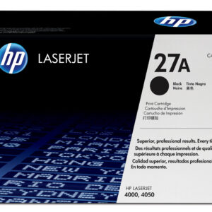 Cartouche de toner noir HP 27A (C4127A) originale pour imprimante HP LaserJet série 4000 et 4050 au Maroc. Toner LaserJet au prix le moins cher chez Devink.