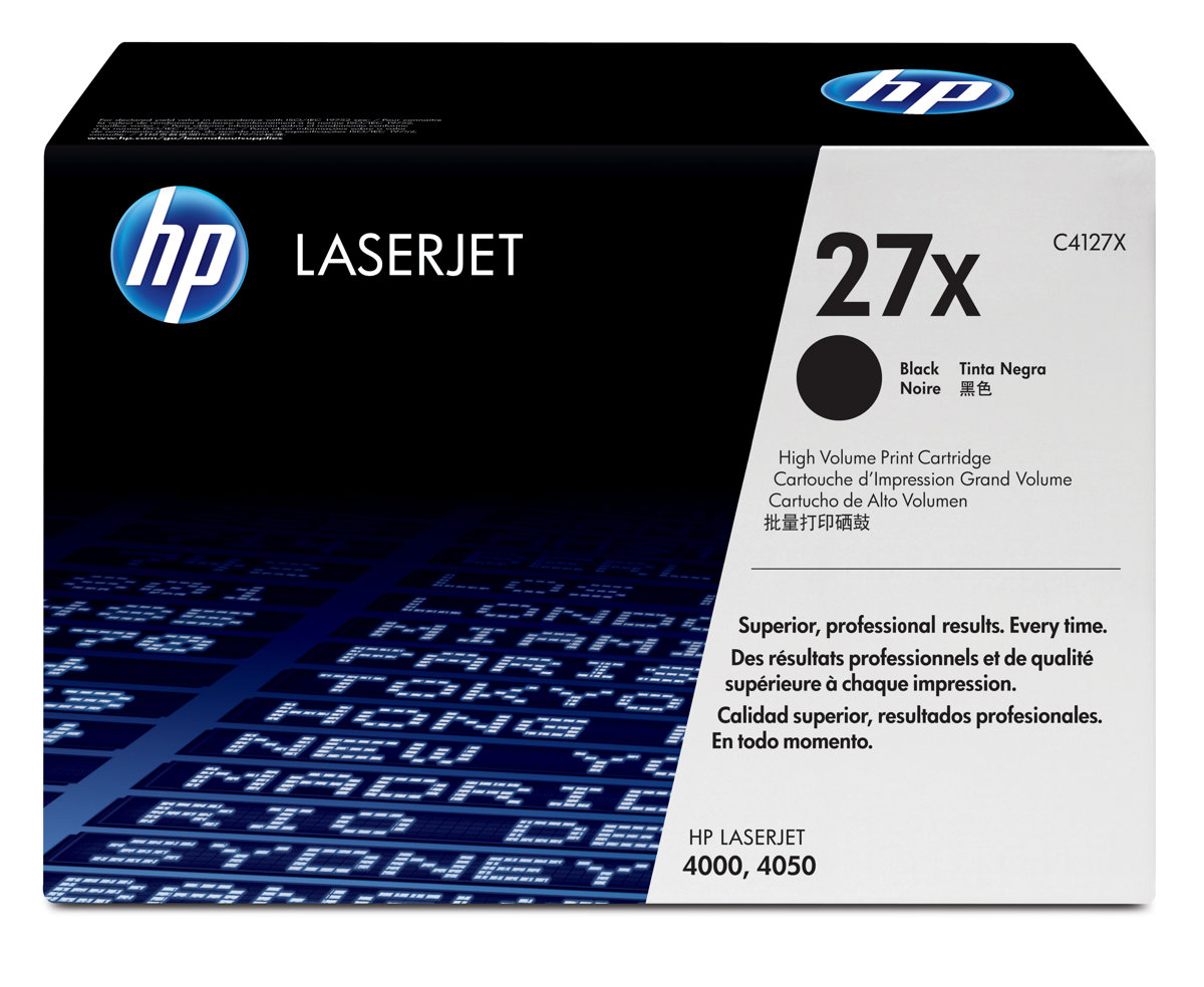 Cartouche de toner noir Print Selection C4127X compatible pour imprimante HP LaserJet série 4000 et 4050 au Maroc. Consommable Print Selection au prix le moins cher chez Devink.