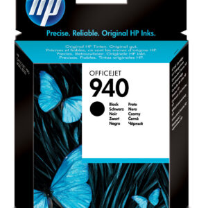Cartouche d'encre HP 940 Noir (C4902AE) originale pour imprimantes HP Officejet Pro au Maroc. Le consommable noir le moins cher chez Devink.